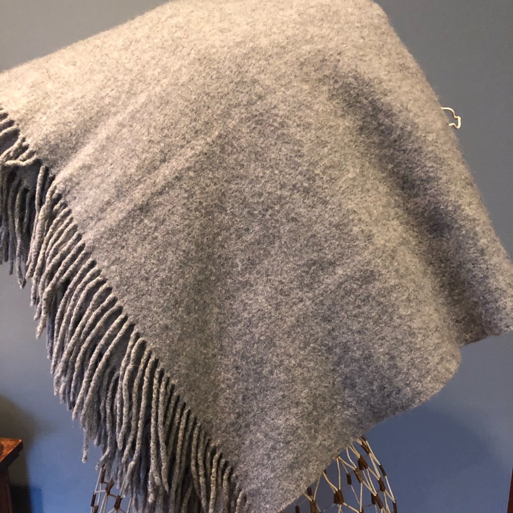 Cashmere Throw Blanket Heather Gray